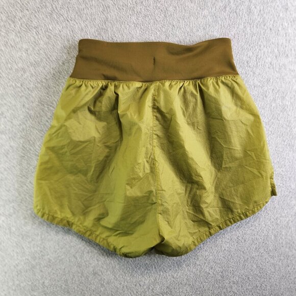 Nike Shorts Womens XS Green Run Division 2 In 1 Ripstop Zip Pocket Running - Picture 6 of 14